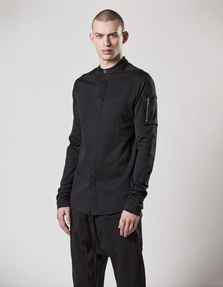 THOM KROM Open Hem Black