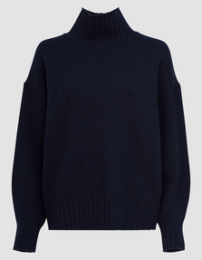 TRUE RELIGION Turtleneck Relaxed Navy