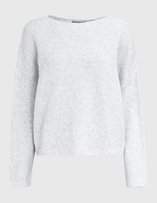 TRUE RELIGION Crew Neck Relaxed Light Grey