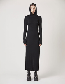 THOM KROM Hood Maxi Black