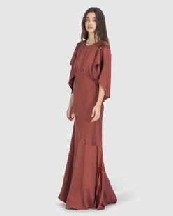 ZIMMERMANN Eden Cascading Chestnut Red