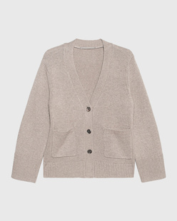 (THE MERCER) N.Y. Cashmere Pocket Taupe Melange