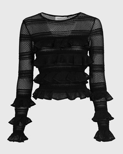 ZIMMERMANN Illustration Frilled Black