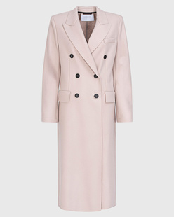 HARRIS WHARF LONDON Long Maxi Coat Almond