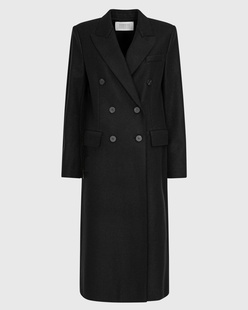 HARRIS WHARF LONDON Long Maxi Coat Black