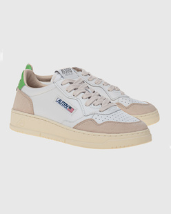 Autry Medalist Low Suede White Green