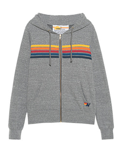 AVIATOR NATION Zip 5 Stripe Grey