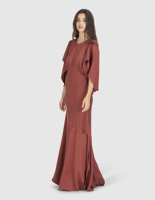 ZIMMERMANN Eden Cascading Chestnut Red