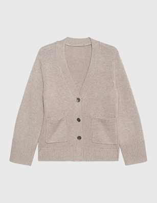 (THE MERCER) N.Y. Cashmere Pocket Taupe Melange