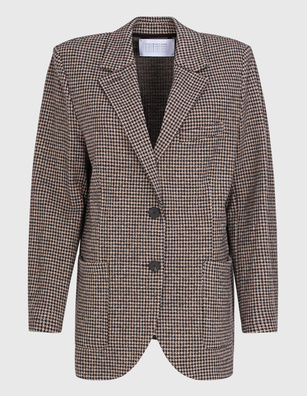 HARRIS WHARF LONDON Houndstooth Beige 