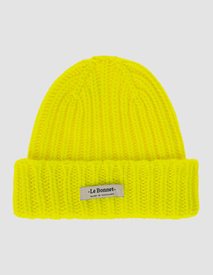 LE BONNET Ribbed Neon Yellow