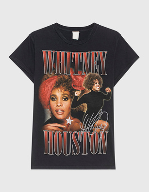 MadeWorn Whitney Houston Washed Black