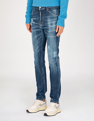 Dsquared2 crinkled wide-leg jeans - Grey