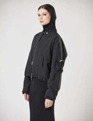 THOM KROM Bomber Zipper Black