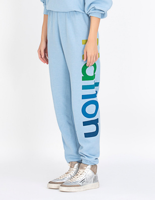 AVIATOR NATION Jogger Wording Blue