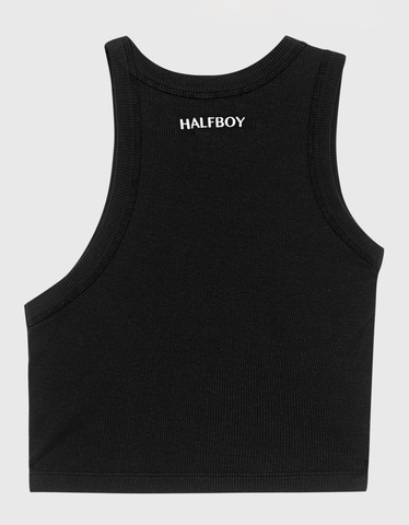 HALFBOY - TANK TOP CROP BLACK
