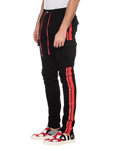 black and red amiri jeans
