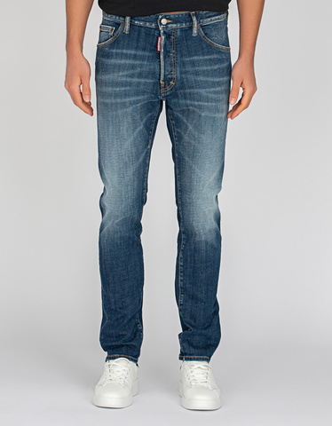 DSQUARED2 Cool Guy Basic Blue Skinny Washed-Out Jeans - Slim Fit