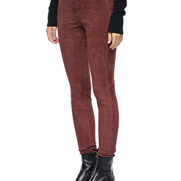 NWT Vince Burgundy Pull-on Suede Pants, Size XS, $995 | eBay